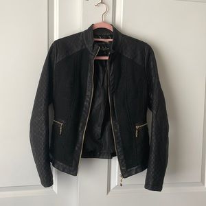 🖤 Black Leather Zipper Detail Jacket 🖤